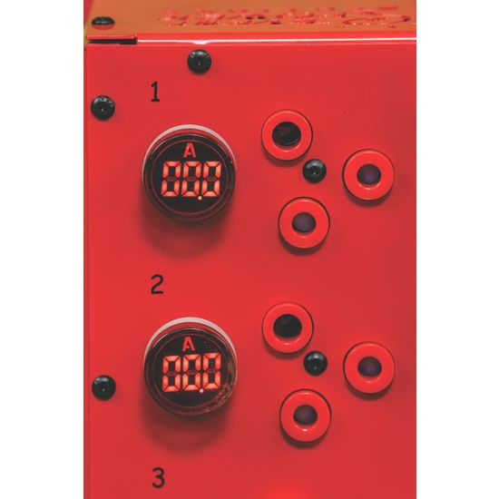 63 Amp Db 3 x 32A 3Phase / 3 x Socapex / 6 x 15A outs with Amp meters